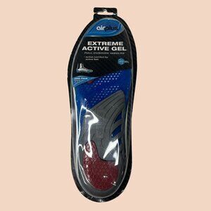 Airplus‎ Insoles Mens 7-13 Blue Gray Cushion Extreme Active Gel Comfort I…
